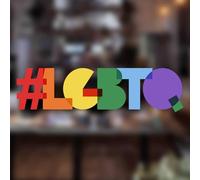 Lot de 2 petits autocollants pour fenêtre LGBTQ Pride pour vitre - Accessoires réutilisables pour fenêtres - Gay Pride - Accessoires de voiture