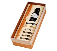 Lot de 2 Petits coffret de calligraphie Avec porte-plume + 6 plumes + 1 encre