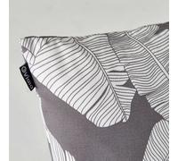 Lot De 2 Petits Coussins Polyester Gris 40 X 20 X 8 Cm Gris
