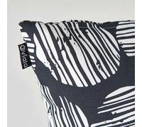 Lot De 2 Petits Coussins Polyester Noir 40 X 20 X 8 Cm Noir