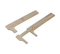 Lot de 2 petits étriers en laiton faciles à transporter avec échelle transparente pour bagues et bijoux