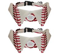Lot de 2 petits nœuds papillon pour collier de chemise, balle de baseball, chiot, chat, pour fête, mariage, vacances, accessoires pour animaux de compagnie