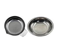 Lot de 2 petits plateaux de pesée en acier inoxydable pour balance électronique numérique - Accessoires pour la pâtisserie de bijoux et la cuisine - Pesage d'échantillons de laboratoire