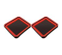 Lot de 2 petits plateaux pliables en silicone pour outils, bols, boulons, vis et écrous, porte-outils portables