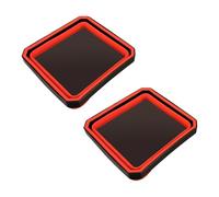 Lot de 2 petits plateaux pliables en silicone pour une organisation facile des vis, écrous et rondelles, porte-outils, organiseurs de pièces métalliques
