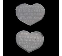 Lot de 2 petits porte-clés anglais en silicone époxy et résine époxy pour pendentifs, étiquettes de bagages, accessoires de sac en silicone