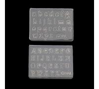 Lot de 2 petits porte-clés anglais en silicone époxy et résine époxy pour pendentifs, étiquettes de bagages, accessoires de sac en silicone