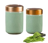 Lot de 2 petits récipients à thé matcha en céramique