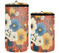 Lot de 2 petits sacs à chaussures en terre cuite pour machine à laver les chaussures pour baskets, petites pivoines pensées terre cuite, 1 size