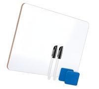 Lot de 2 petits tableaux avec marqueurs de sécurité et effaceurs inclus Tableau blanc effaçable