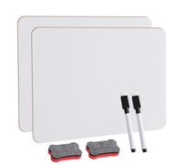 Lot de 2 Petits Tableaux Blancs,ardoise blanche effacable,8,2x11,8 Pouces, Tableaux Blancs Portables pour Étudiants, Salles de Classe, Maison et Bureau.