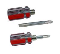 Lot de 2 petits tournevis multifonctions pour tâches ménagères et réparation rapide Outil à double extrémité avec pointe plate et cruciforme Petit outil d'entretien électronique