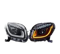 Lot de 2 phares de voiture Compatible Pour Benz Smart 453 Fortwo Forfour 2015-2019, ensemble de phares avant modifiés, accessoires automobiles