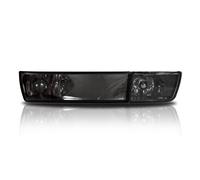 Lot de 2 phares transparents pour feux antibrouillard avant - Noir fumé - Gauche et droite