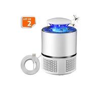 Hobbytech Anti-Moustiques Photocatalyseurs à Led Tueur D'insects et De Moustiques, Blanc, 12 X 21 Cm Longueur, Lot de 2