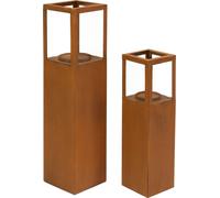 lot de 2 photophores Trend Colonne Chandelier Porte-bougies Bougie à chauffe-plat Déco
