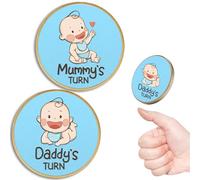 Lot de 2 pièces de cadeau amusant pour bébé, cadeau de décision pour papa maman, cadeau de grossesse pour la première fois papa maman, annonce de fête prénatale, cadeaux de nouveaux parents pour la