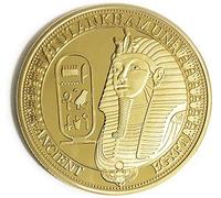 Lot de 2 pièces de monnaie commémoratives égyptiennes anciennes pyramides de Toutankhamon