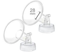 Lot de 2 pièces de pompe à col large Maymom 28 mm pour pompes Spectra S1/S2 ; comprend des brides à col large ; bride Spectra non originale ; remplacement pour Spectra Shield (28 mm deux brides