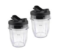 Lot De 2 Pièces De Rechange For Gobelet De 340 Ml Avec Couvercle, Compatibles Avec Les Mixeurs Ninja BL450 BL640 BL680. Accessoires B64b