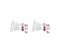 Lot de 2 pièces de rechange modifiées pour voiture RC MN82 1/12, rouge, 12 x 8 x 4 cm