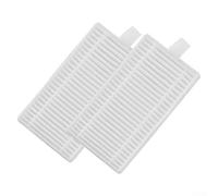 Lot de 2 pièces de rechange pour aspirateur robot A12 Pro V9 G9 - Papier filtre blanc - Installation facile - Capture de la poussière des poils d'animaux domestiques