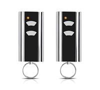 Lot de 2 pièces de rechange pour émetteur manuel Normstahl - Ouverture de porte de garage - 433,92 MHz - 2 canaux - Compatible avec Normstahl Entrematic RCU 433-2, RCU 433-4, EA433 2KM, EA433 2KS