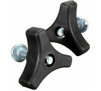 Lot de 2 pièces de rechange pour poignée de tondeuse à gazon, vis et écrous triangulaires pour différents types de machines à gazon, pièces de rechange pour tondeuse à gazon