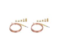 Lot de 2 pièces de rechange pour thermocouple M6 x 0,75, M9 x 1 - Remplace le thermocouple - Longueur 150 cm