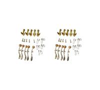 Lot de 2 pièces de rechange pour valve de trompette pour réparation d'instrument en laiton baryton 1 ensemble d'outils de réparation de clés à eau 5,3 cm