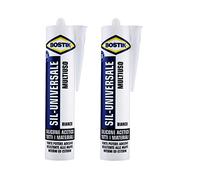 Lot de 2 pièces en silicone universel blanc acétique antimoisissure SIL-UNIVERSEL 2 x 280 ml BOSTIK