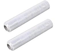 LOT DE 2 PIECES - Films étirables déménagement Transparent 17µ - 270 m x 45 cm - Films étirables Films palettes I Rouleaux emballages colis 270 m - Kamberg