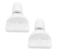 Lot de 2 Pièces Roulement de Roue, Rotation Fluide, pour Hamster | Pièces D’axe Palier, Plastique et Fer, Remplacement Simple, pour Petit Animal, Blanc