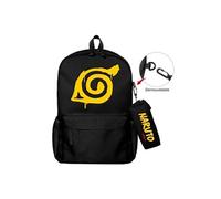 Lot de 2 pièces Sac à Dos, Trousse à crayons Naruto pour Garçon et Filles (SD1660) 40*22*45 cm Noir
