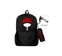 Lot de 2 pièces Sac à Dos, Trousse à crayons Naruto pour Garçon et Filles (SD1661) 40*22*45 cm Noir
