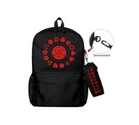 Lot de 2 pièces Sac à Dos, Trousse à crayons Naruto pour Garçon et Filles (SD1666) 40*22*45 cm Noir