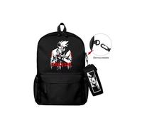 Lot de 2 pièces Sac à Dos, Trousse à crayons Naruto pour Garçon et Filles (SD1667) 40*22*45 cm Noir