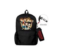 Lot de 2 pièces Sac à Dos, Trousse à crayons Stranger Things pour Garçon et Filles (SD1692) 40*22*45 cm Noir