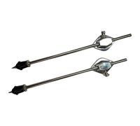 Lot de 2 pieds de batterie en métal de rechange longs