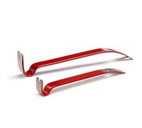 Lot de 2 pieds de biche (190mm et 380mm) de Hultafors I Barres de levier multifonction pratique I Extracteur de clous robustes et durables pour le travail du bois et bien plus encore I 827015