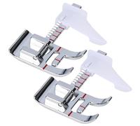 Lot de 2 pieds de marge couture réglables avec guide couture pour machine à coudre, quilting, ourlets, patchwork, artisanat, outils pour débutants et usage domestique