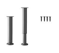 Lot de 2 pieds de meubles réglables et robustes faciles à utiliser pour armoires, tables basses et canapés