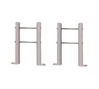 Lot de 2 pieds de radiateur en fonte épaisse pour radiateur - Support vertical fixe - Kit de support de radiateur au sol (10 cm)
