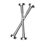 Lot de 2 pieds de support d'évier réglables en acier inoxydable, installation sans perçage pour évier de cuisine, hauteur réglable de 50 à 80 cm