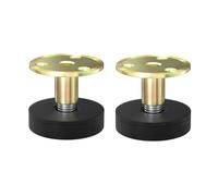 Lot de 2 pieds de support réglables en métal for meubles - Rallonges de hauteur sans perçage - Pieds anti-vibrations robustes for machines à laver avec protecteurs de sol(2 pcs,Height28-40mm)
