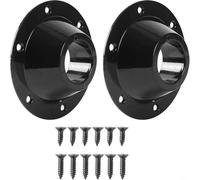 Lot de 2 pieds de table de camping-car, base stable en aluminium pour intérieur de camping-car et véhicule, noir