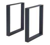 Lot de 2 pieds de table Makers acier 72 x 60 cm noir