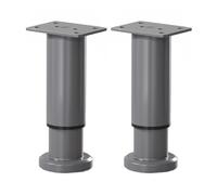 Lot de 2 Pieds de Table réglables, 12 à 18 cm (4,72 à 7,09 Pouces), Pieds de Support for Meubles, Pieds de Table Basse en métal(Gray)
