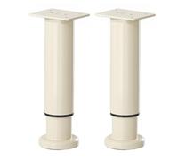Lot de 2 Pieds de Table réglables, 12 à 18 cm (4,72 à 7,09 Pouces), Pieds de Support for Meubles, Pieds de Table Basse en métal(Cream)