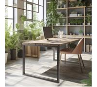 Lot de 2 pieds de table Indoor pour pièce de bois « solivette » - MOTTEZ - M592C